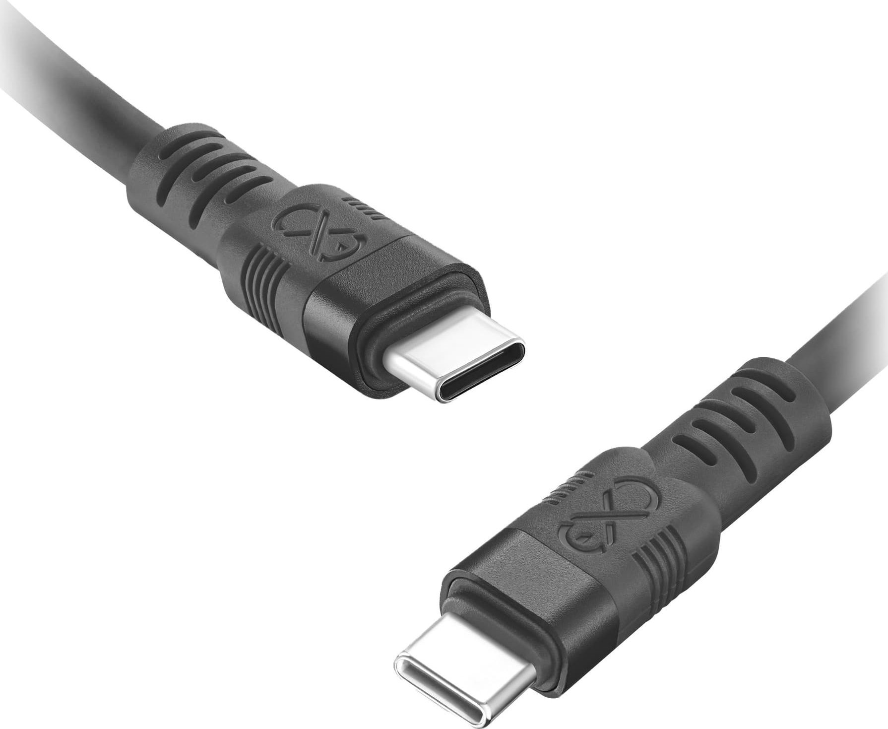 Kabel USB Orno USB-C - USB-C 0.9 m Czarny (CABEXCWHPUCUC0.9PMIX)