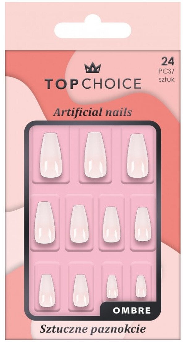 Top Choice Sztuczne paznokcie Ballerina Ombre