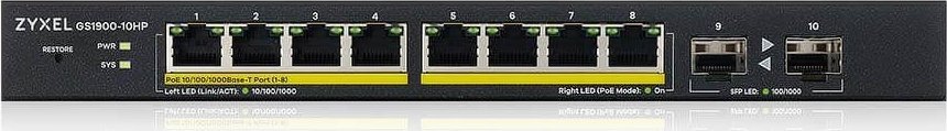 Switch ZyXEL GS1900-10HP-EU0102F