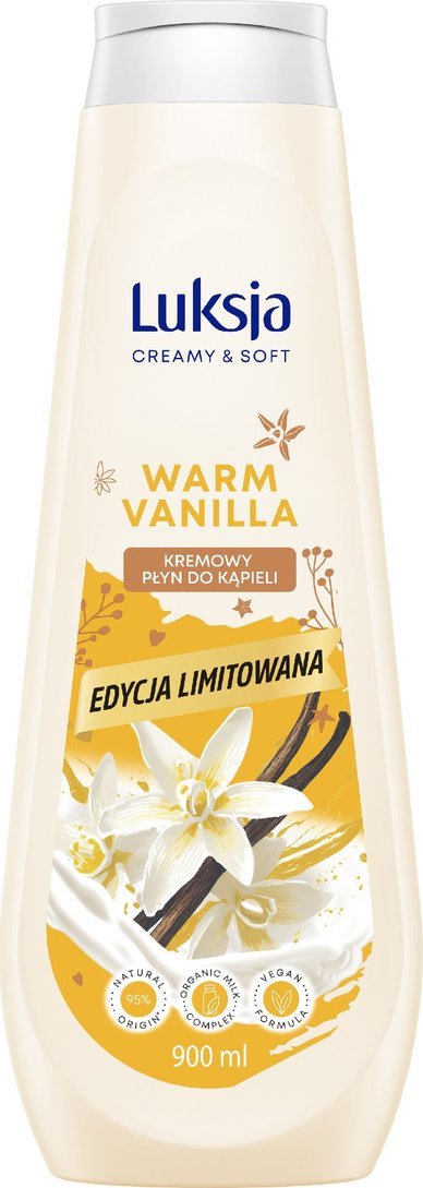 Sarantis LUKSJA Creamy & Soft Kremowy płyn do kąpieli-warm vanilla 900ml