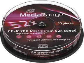 MediaRange CD-R 700 MB 52x 10 sztuk (MR214)