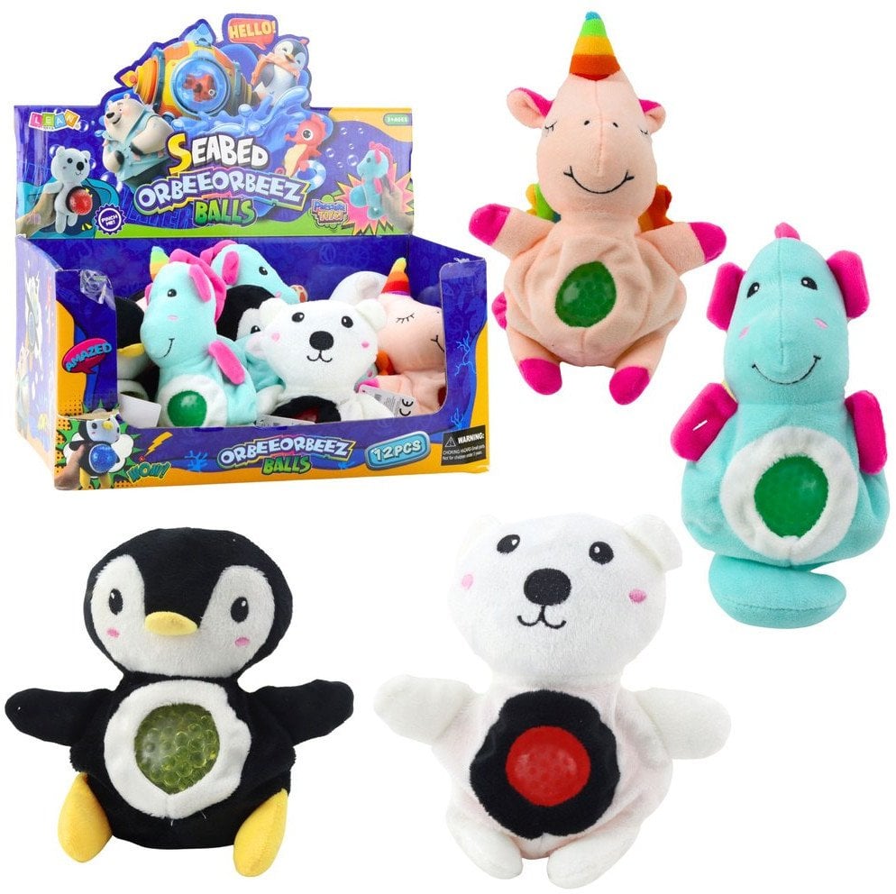 Pluszak Maskotka Do Ściskania Brzuszek Z Kulkami Wodnymi 20cm Mix