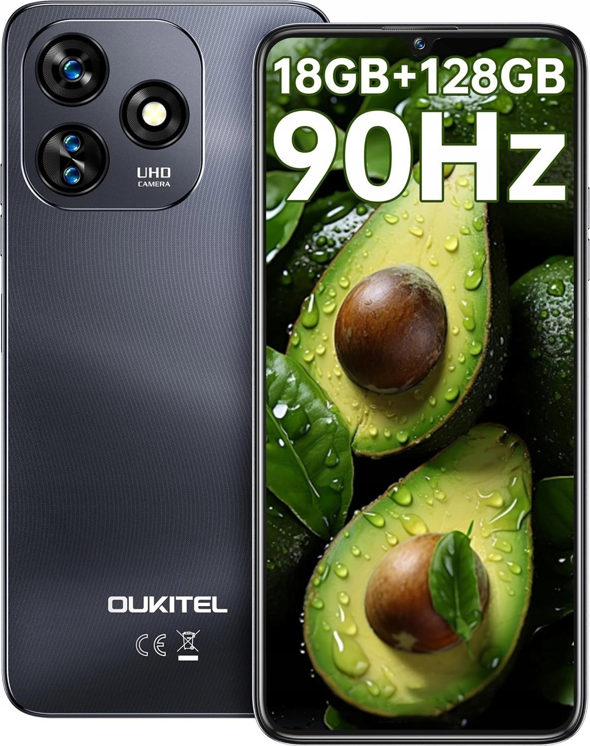 Smartfon Oukitel OUKITEL C51 telefon komórkowy smartfon 18 GB 128 GB 6,8 cala 5150 mAh