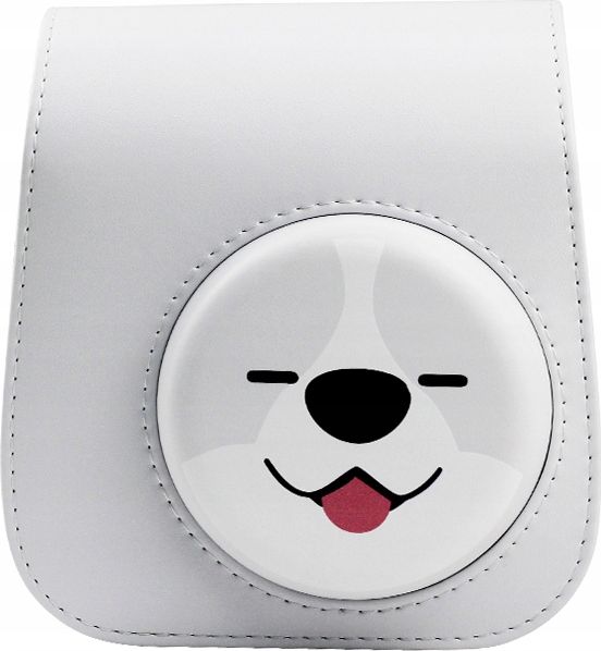 Pokrowiec LoveInstant Futerał Etui Pokrowiec Do Fujifilm Instax Mini 11 Piesek Szary