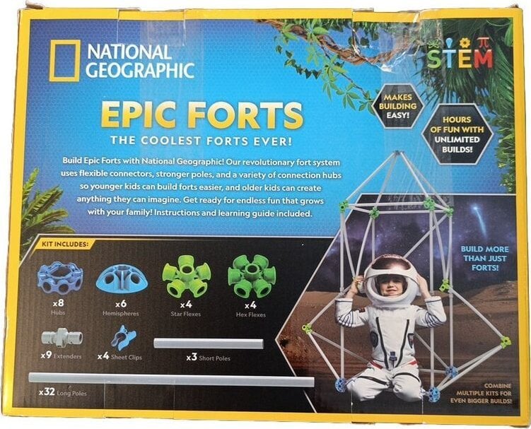 National Geographic NATIONAL GEOGRAPHIC rinkinys Epic Fort Building, RTFORT70