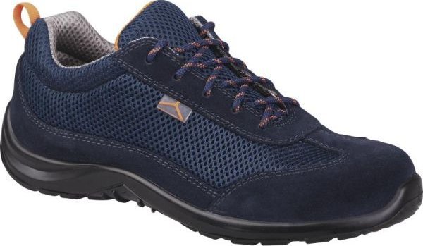 Delta Plus Półbuty z dwoiny skórzanej welur i mesh kolor granatowy rozmiar 40 COMOSPBL40