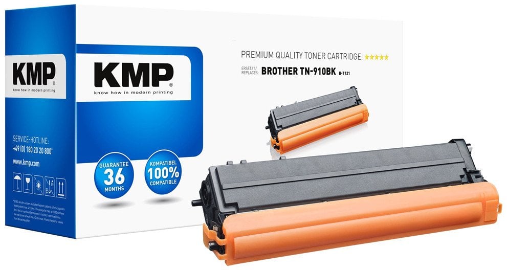 KMP B-T121 Tonerpatrone Schwarz 180g (Alternative zu Brother TN910BK)
