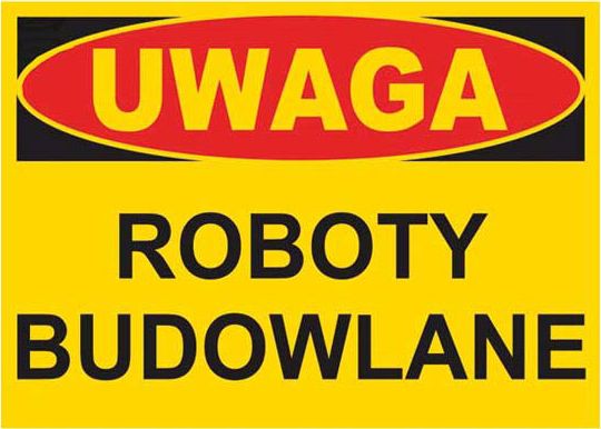 Mój dom Bto-1 - Znak Tablica Budowlana - Roboty Budowlane