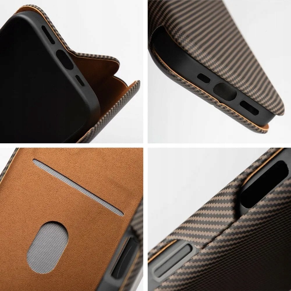 Kabura FOLIO Side Magnet do IPHONE 16 PRO MAX brązowy