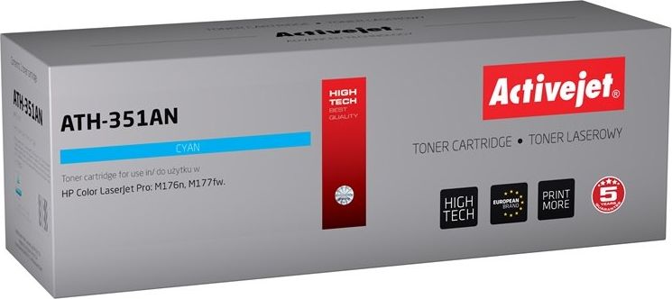 Toner Activejet Toner ATH-351AN (zamiennik HP 205A CF351A; Supreme; 1100 stron; niebieski)