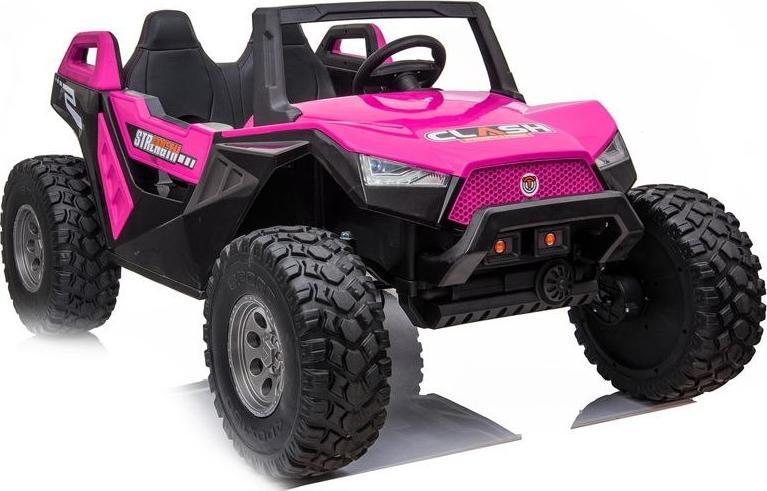 Super-Toys MEGA BUGGY CLASH DLA 2 DZIECI, 4 SILNIKI, 24V, MIĘKKIE PRZESUWANE SIEDZENIE, MIĘKKIE KOŁA, WALIZKA NA AKUMULATOR/SX-1928