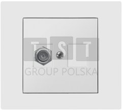 Elektro-Plast Vestra Gniazdo antenowe TV pojedyncze typ ff bez ramki podtynkowe IP20 biały 3886-10