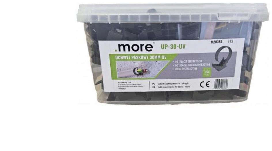 Wiaderko uchwytów paskowych UP-30-UV Czarny (150)