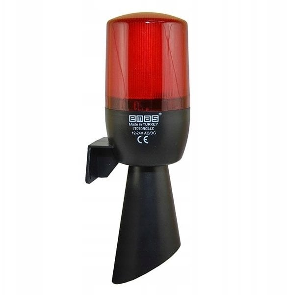 Wielofunkcyjna lampa czerwona fi 70 z buzerem 48-240V AC, T0-IT070R240Z