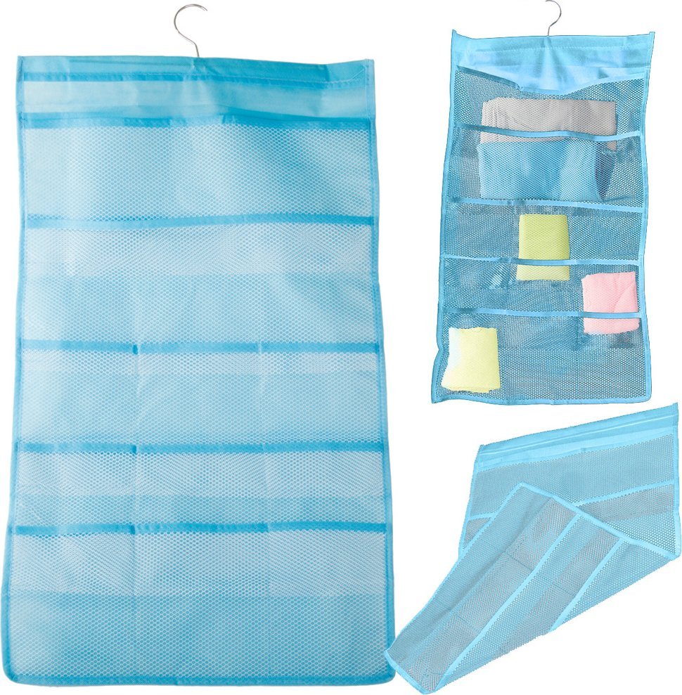 Verk Organizer na bieliznę wiszący do szafy dwustronny 22 kieszenie wieszak Organizer na bieliznę wiszący do szafy dwustronny 22 kieszenie wieszak