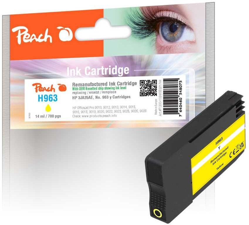 Peach Patrone HP Nr.963 3JA25AE yellow OEM reset ink leve remanufactured