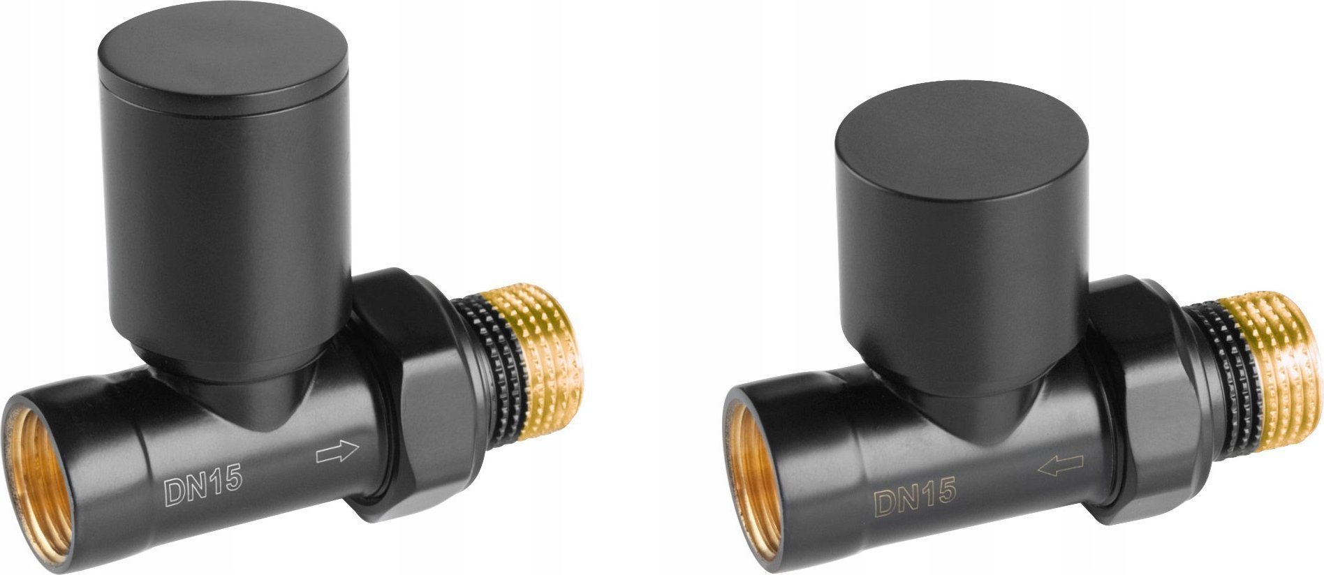 Ferro ZGB30BL DEKORACYJNY ZESTAW GRZEJNIKOWY PROSTY, CZARNY FERRO// G.ZG.KPL.PR.FERRO-BL