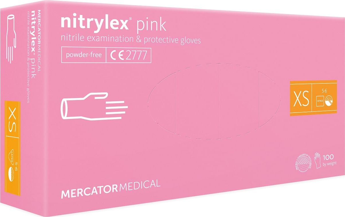Mercator Medical nitrylex pink