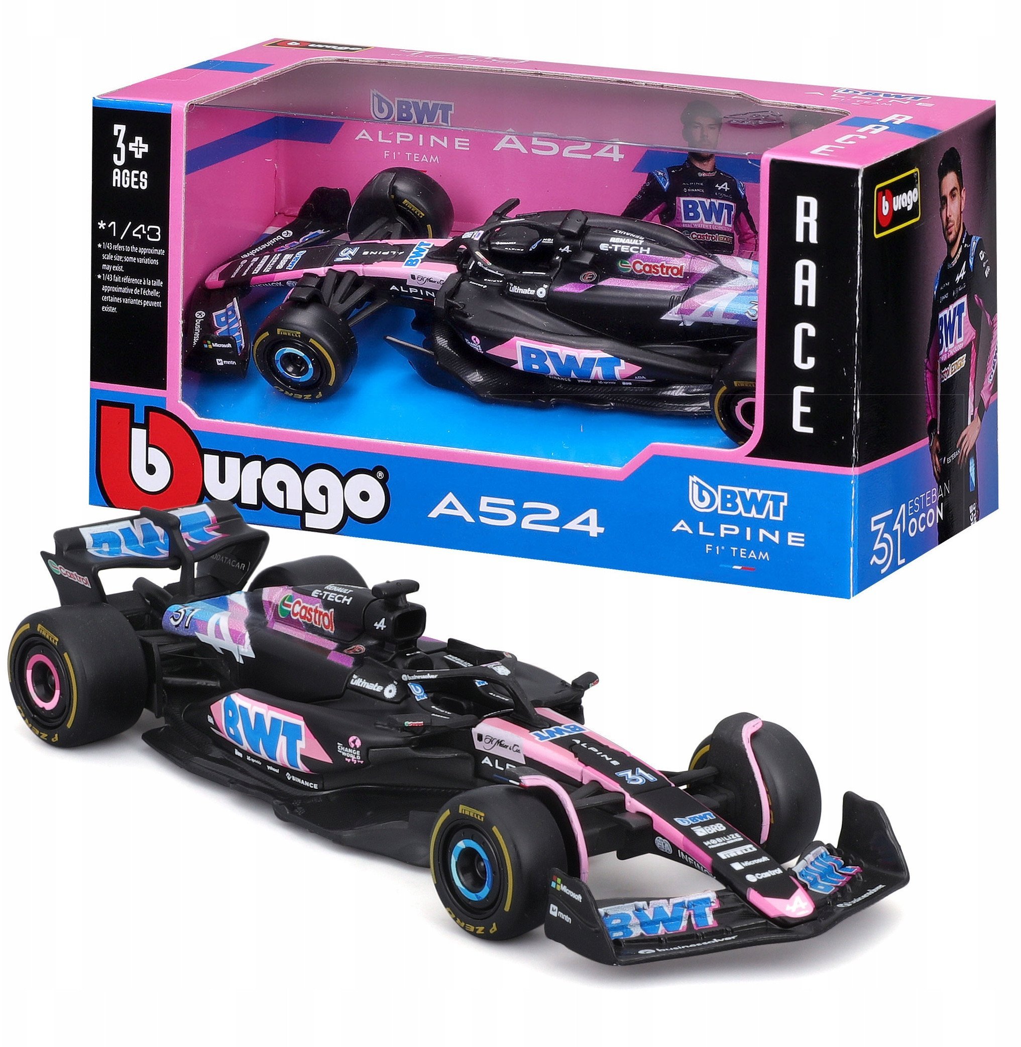 BBU 1:43 Alpine A524 Bahrain GP E.Ocon 38219_31