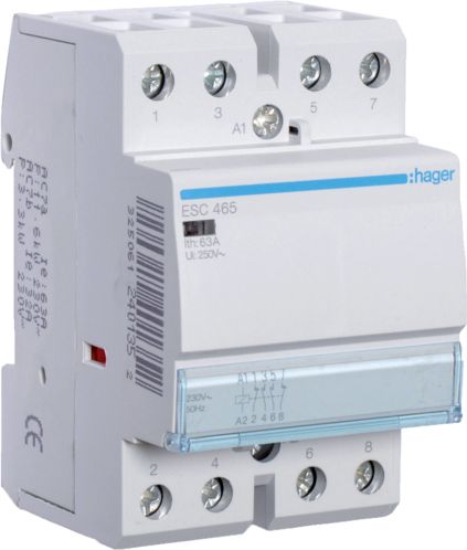 Hager Stycznik modułowy 63A 2Z 2R 230V AC (ESC465)