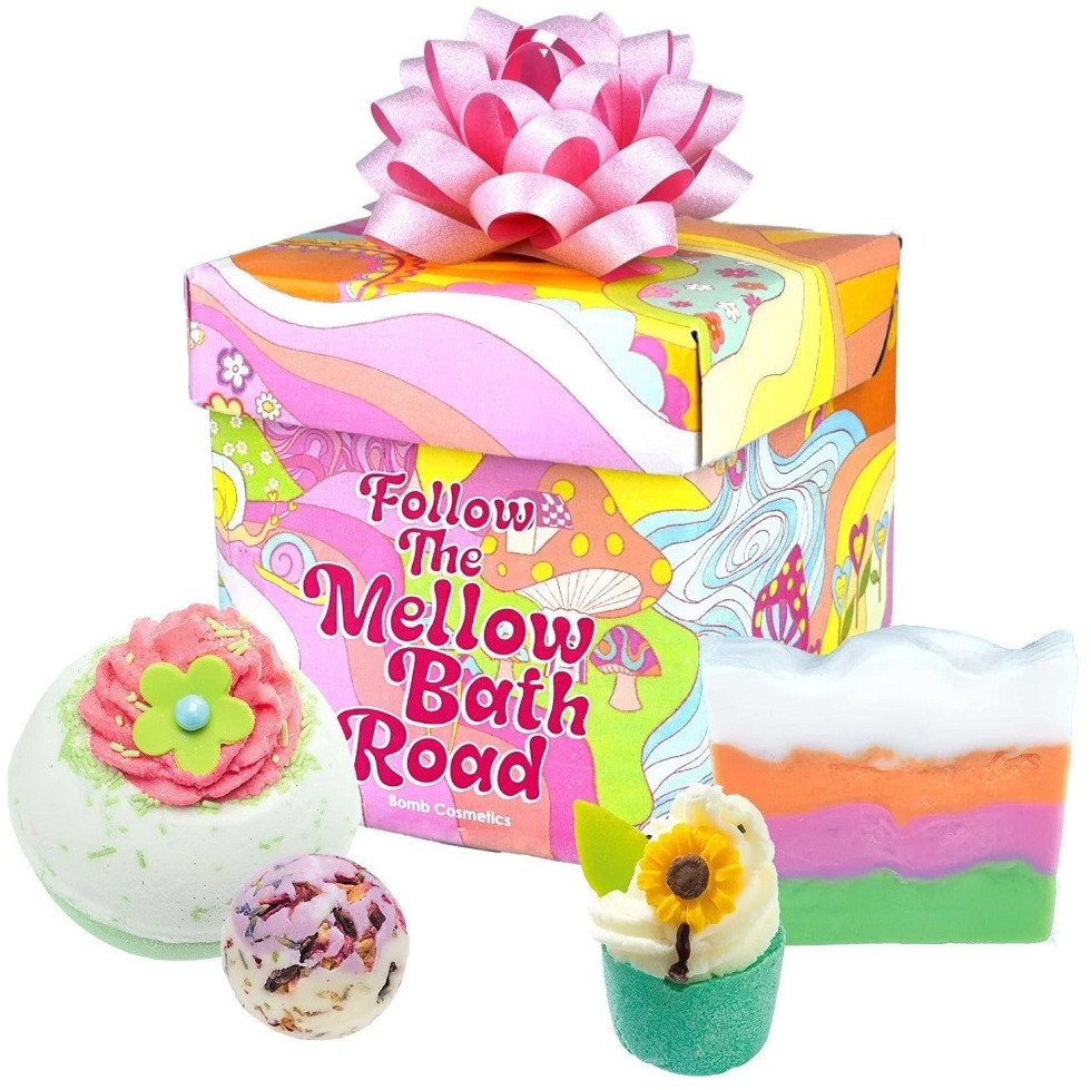 Bomb Cosmetics Follow the Mellow Bath Road zestaw upominkowy do kąpieli 4szt