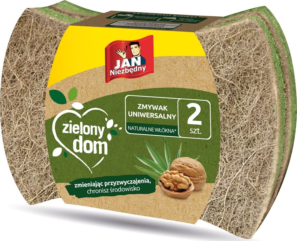 JAN Niezbędny Sarantis Jan Niezbędny Zielony Dom Zmywak uniwersalny z naturalnych włókien 1op.-2szt