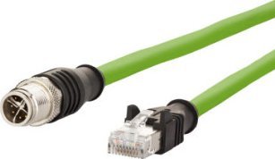 Metz Kabel połączeniowy METZ CONNECT M12 męski-RJ45 męski, 8-biegunowy kodowany X, 10 m