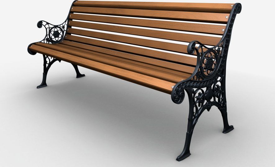 Baster Ławka żeliwna ogrodowa, parkowa na taras id.0121