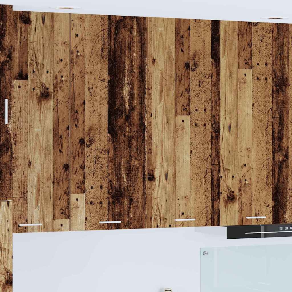 vidaXL Szafka wisząca z półką Riga Stare drewno 80 x 31 x 100 cm