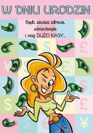 Stamp Karnet Comic B6 + koperta wzór nr 18 Urodziny