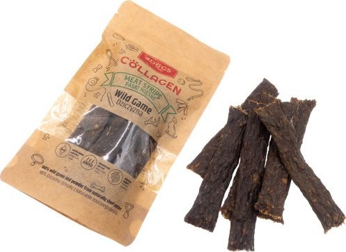 4DOGS Mięsne Paski z Dziczyzny i Poroża 100 g