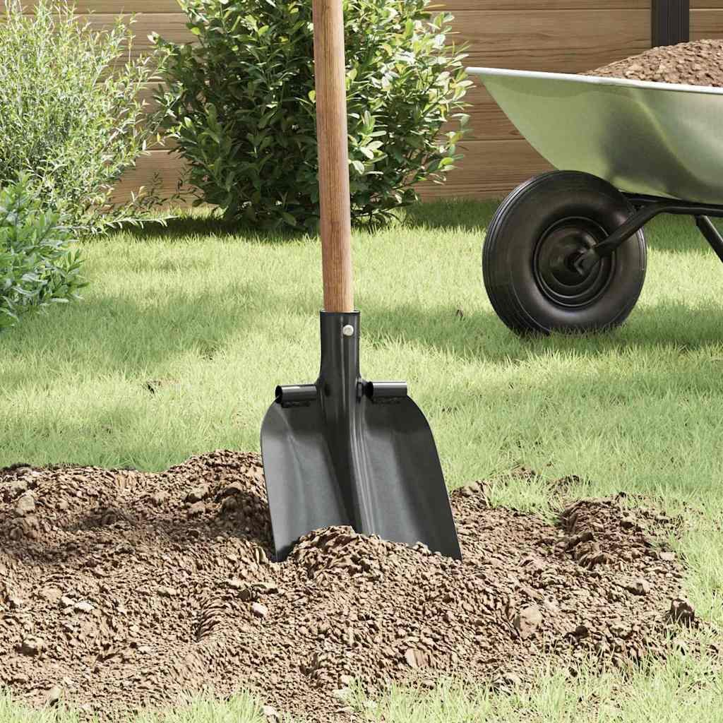 vidaXL Głowica łopaty Srebrny 33 x 21 cm Stal malowana proszkowo