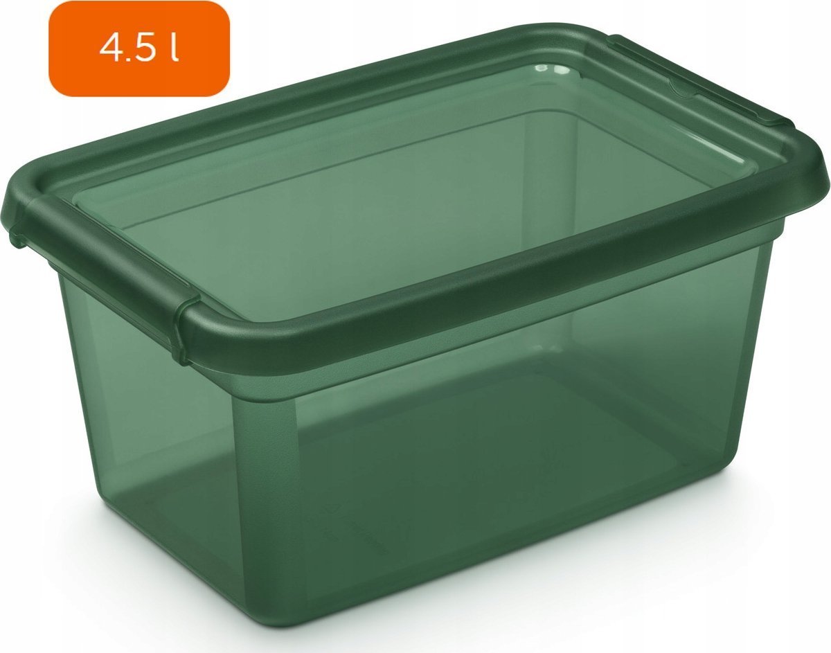 Moxom Pojemnik do przechowywania MOXOM BaseStore Color, 4,5l, pine, transparentny zielony