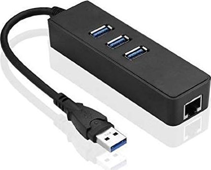 HUB USB MicroConnect 1x RJ-45 + 3x USB-A 3.0 (MC-USB3.0HUBWETH)