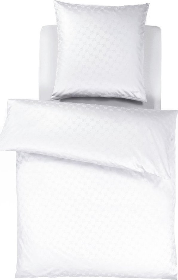 Joop! Pościel satynowa 155x200 cm Cornflower 4020-0 biała