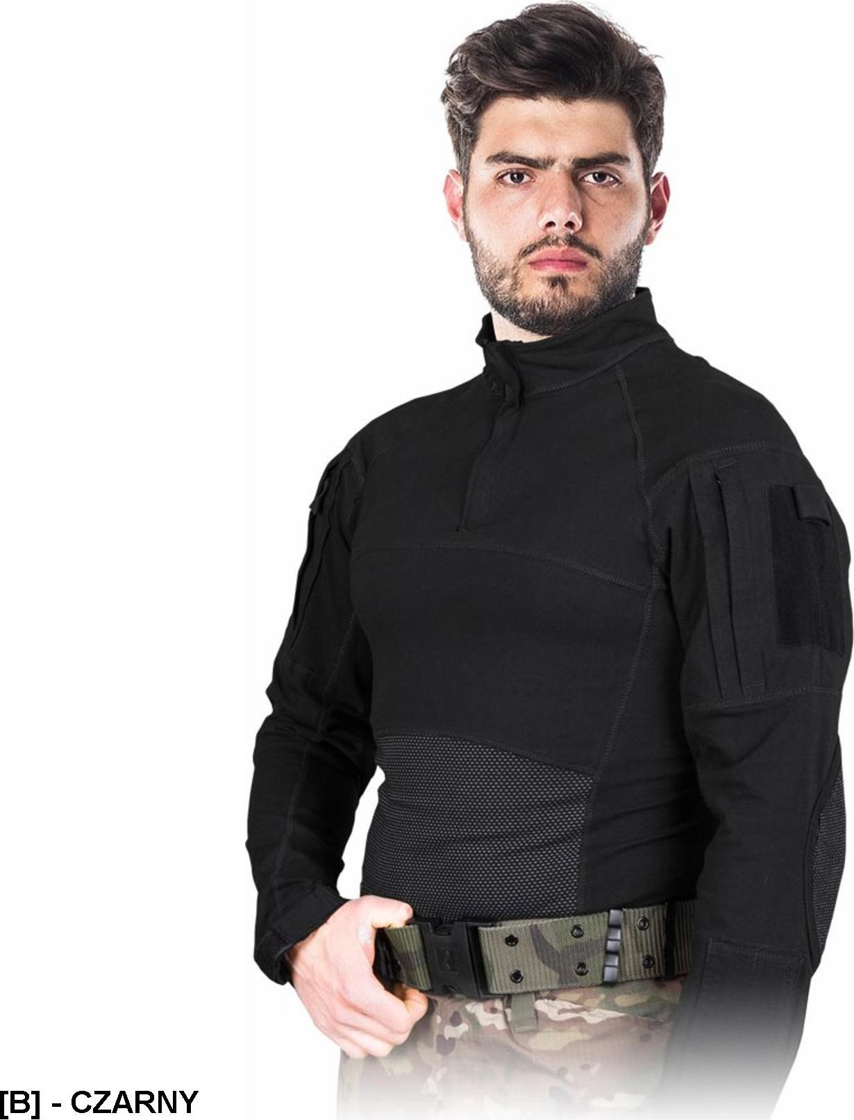 Reis TG-OSPREY-L - Elastyczna koszulka z długim rękawem Tactical Guard - moro L