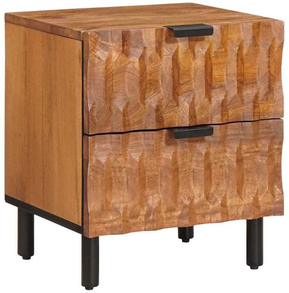 vidaXL Szafka Nocna Brązowy 40 x 33,5 x 46 cm Drewno z mango