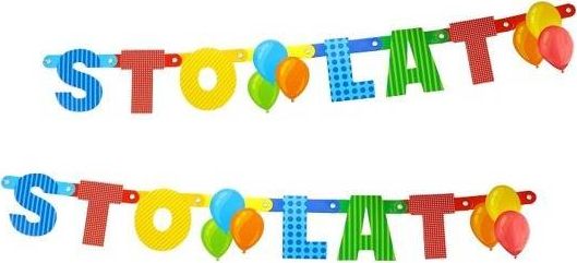 GoDan Baner urodzinowy Sto Lat - 150 cm - 1 szt. uniwersalny