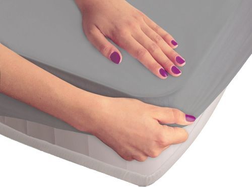 Darymex Ochronne prześcieradło z gumką Smartcel szare 140x200 cm