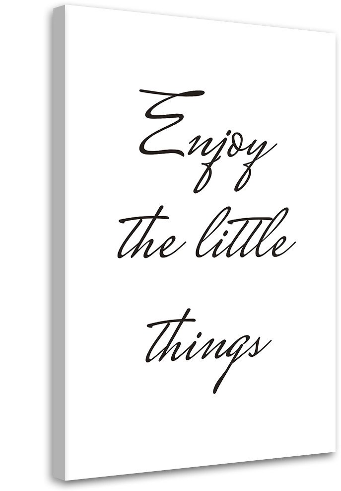 Feeby obraz na płótnie napis ciesz się z małych rzeczy 70x100 large
