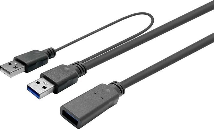 Kabel USB VivoLink USB-A - USB-A 15 m Czarny (PROUSB3AAF15C)