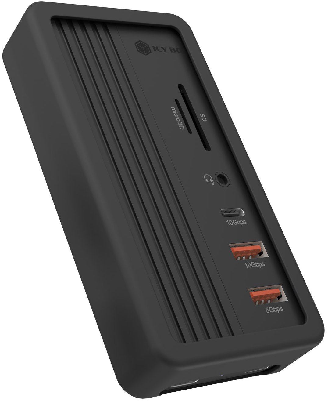 Stacja/replikator Icy Box 10w1 ze slotem M.2 NVMe SSD USB-C (IB-DK4072M-CU31)