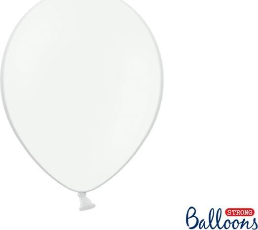Party Deco Balony Strong, pastelowy biały, 30 cm, 10 szt. uniwersalny