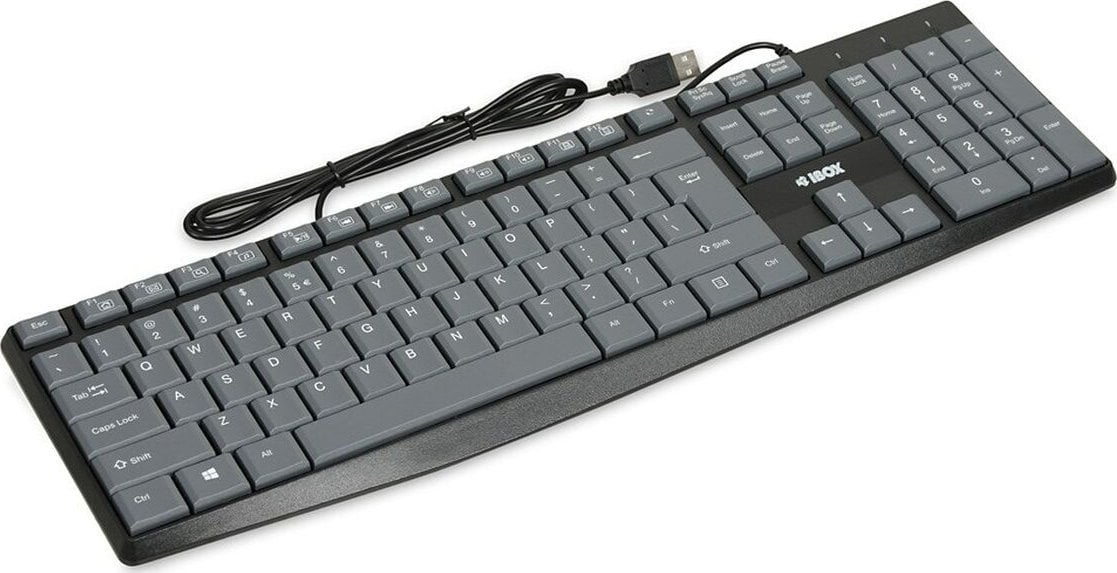 IBOX KLAWIATURA PRZEWODOWA ERIS GREY