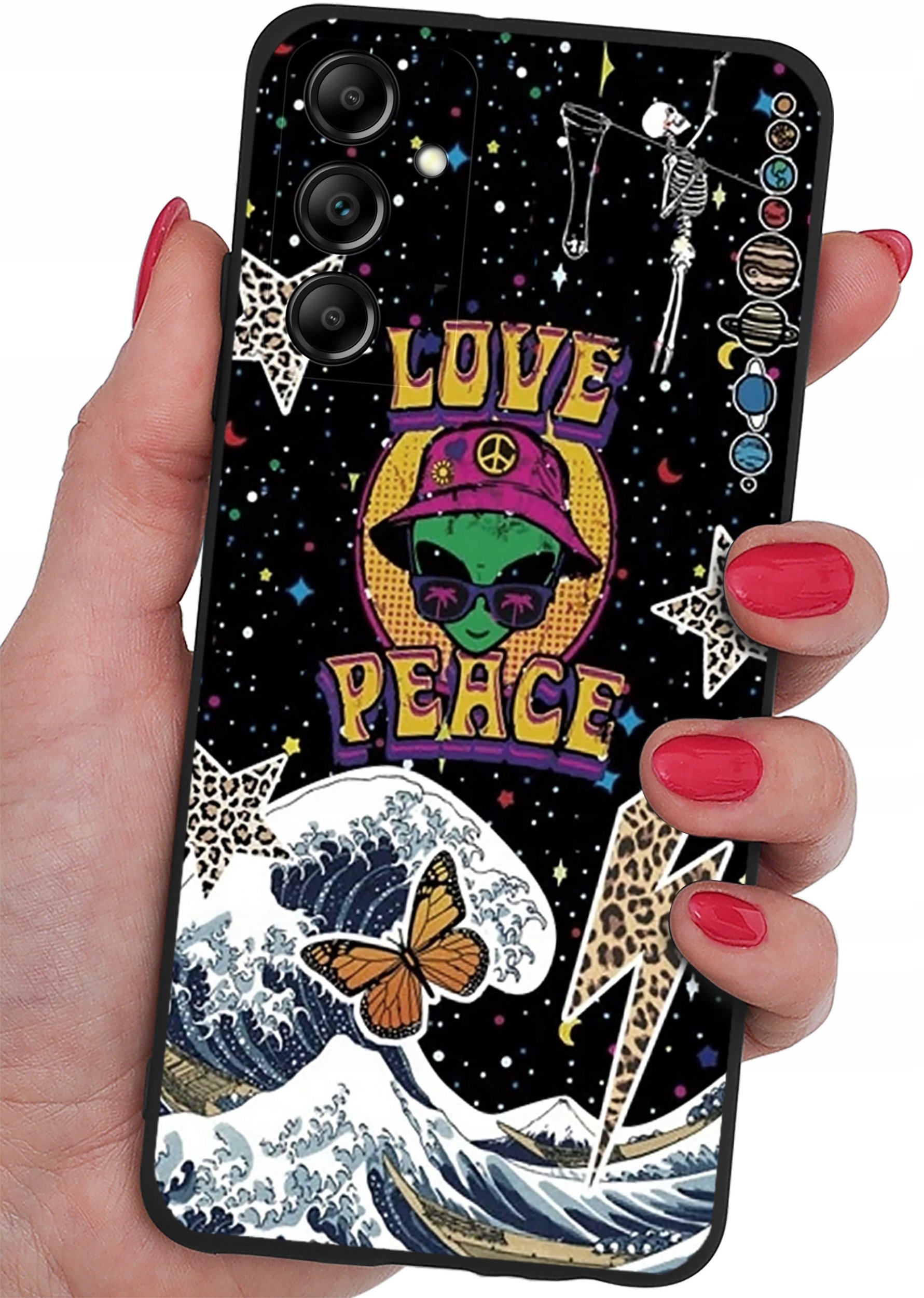 ETUI do Samsung Galaxy M15 5G CASE WZORY SOFT MATT PLECKI + SZKŁO