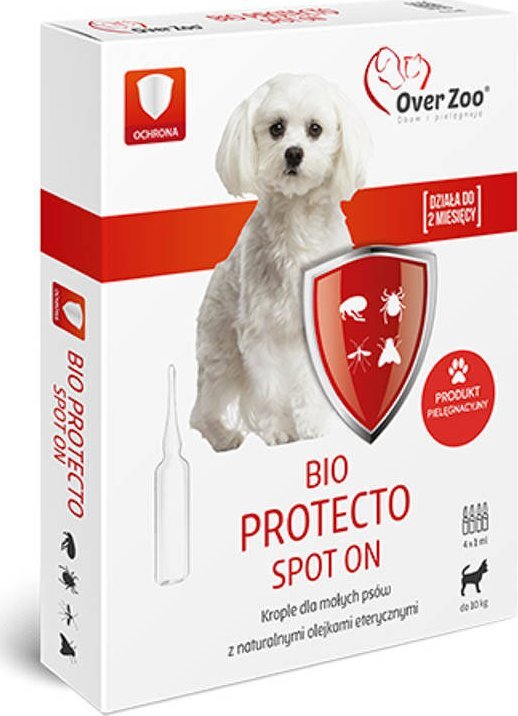 Over Zoo Bio Protecto* Spot On dla psów małych krople 4 x 1 ml