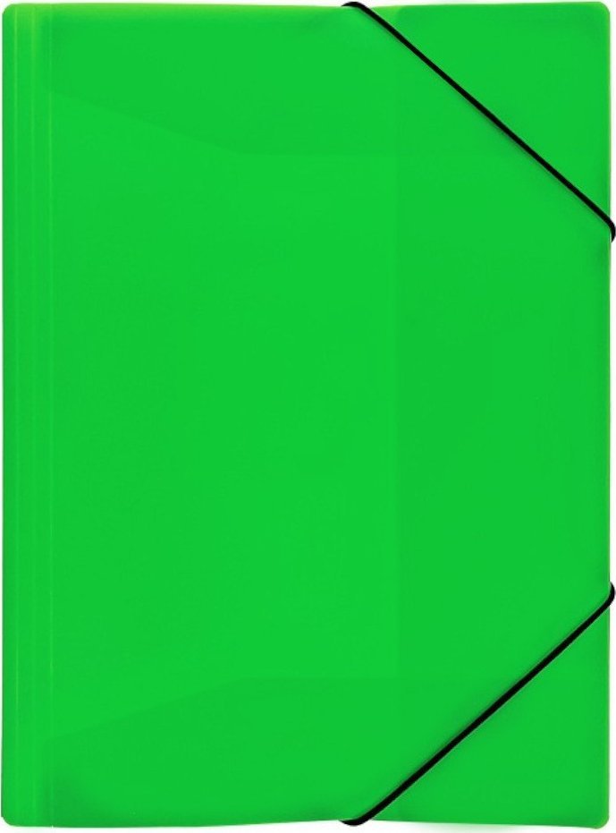 Biurfol Teczka rysunkowa z gumką A4 z folii PP neon