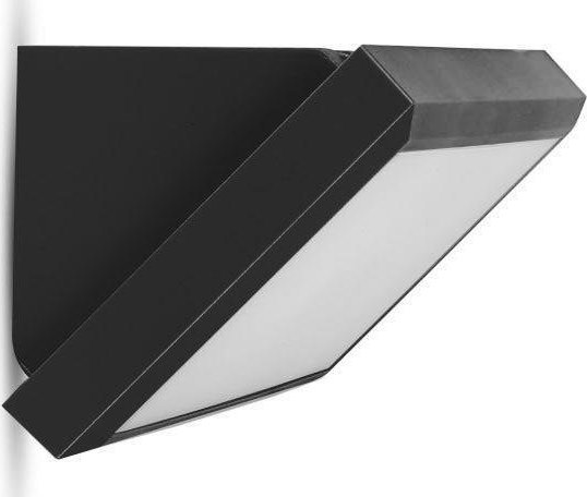 Kinkiet V-TAC Oprawa Ścienna V-TAC 12W LED Ukośna Czarna IP65 VT-8054 4000K 1250lm