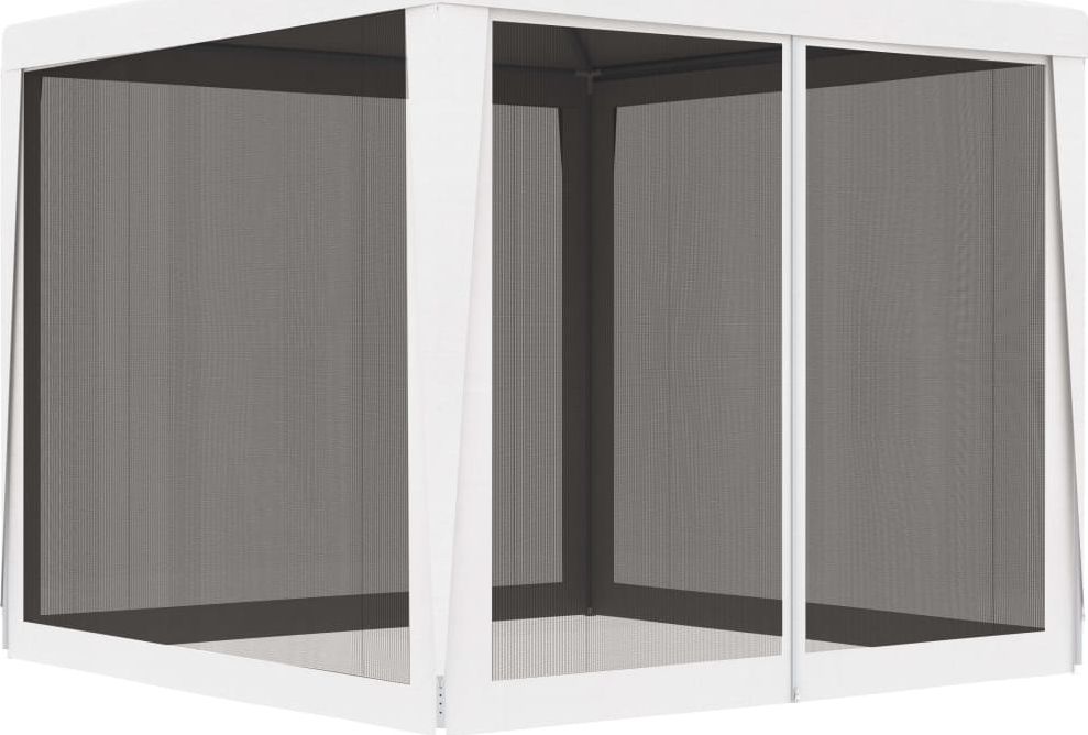 vidaXL Namiot imprezowy z 4 siatkowymi ściankami, 2,5x2,5 m, biały