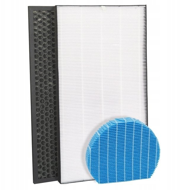 ZESTAW FILTRÓW DO OCZYSZCZACZA SHARP KC-A50EUW KC-A50EUB HEPA WEGLOWY WODY